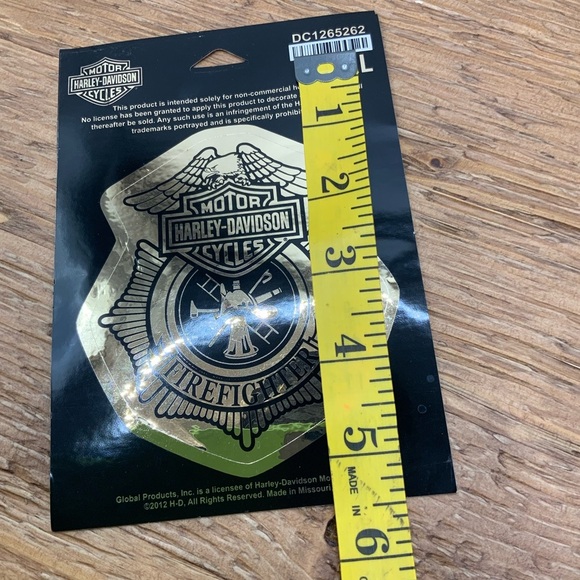 Harley Davidson Firefighter Decal - Picture 4 of 5